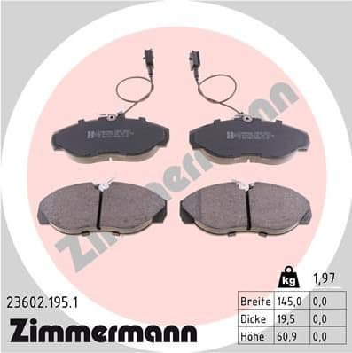 Brake Pad Set, disc brake 23602.195.1 - image 2