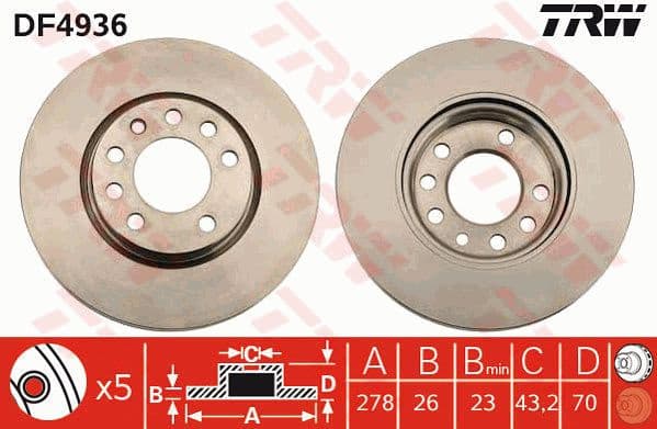 Brake Disc DF4936
