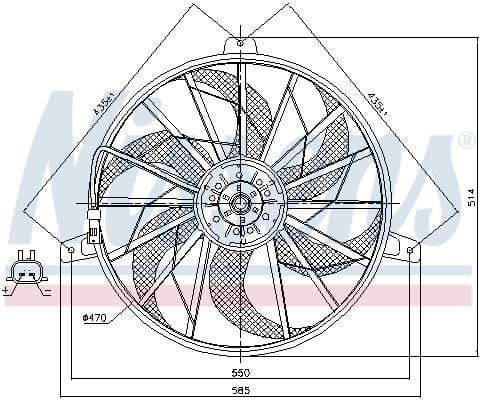 Fan, engine cooling 85512 - image 2
