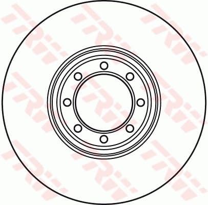 Brake Disc TRW SINGLE DF4985S - image 2