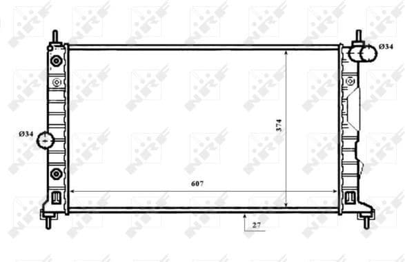 Radiator, engine cooling 53844 - image 2