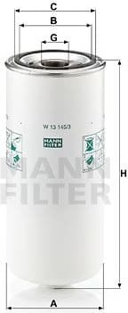 Hydraulic Filter, automatic transmission W13145/3