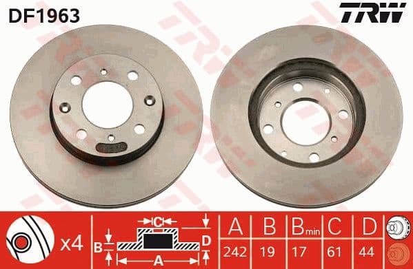 Brake Disc DF1963