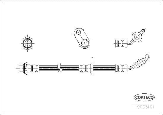 Brake Hose 19033101