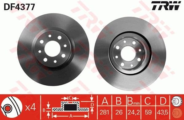 Brake Disc DF4377