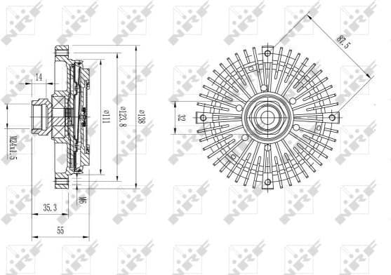 Clutch, radiator fan 49567 - image 2