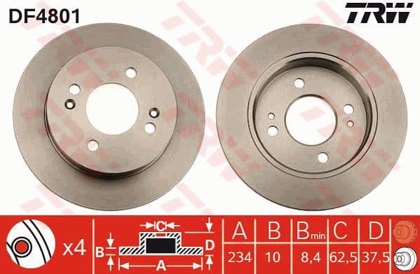 Brake Disc DF4801