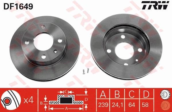 Brake Disc DF1649