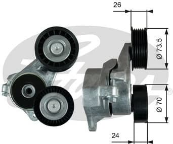 Belt Tensioner, V-ribbed belt DriveAlign™ T39024
