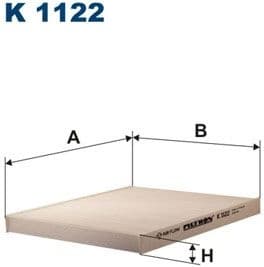Filter, cabin air K1122