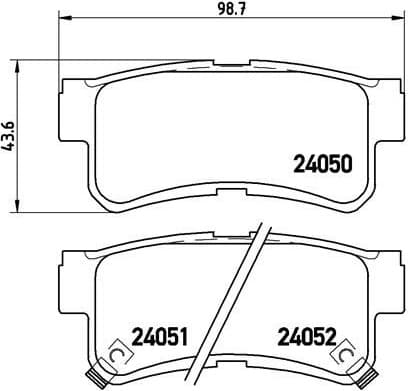 Brake Pad Set, disc brake PRIME LINE P15009