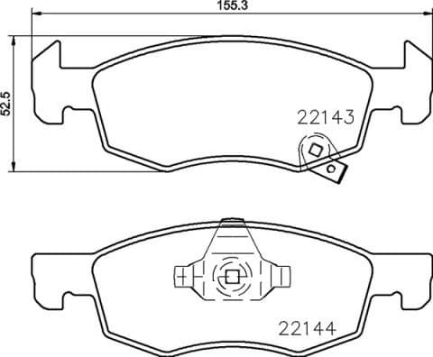 Brake Pad Set, disc brake PRIME LINE P59084