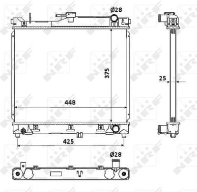 Radiator, engine cooling 53930 - image 2