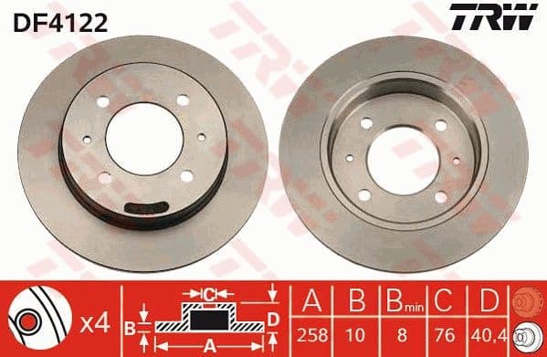 Brake Disc DF4122