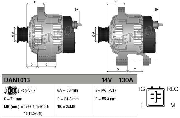 Alternator DAN1013 - image 7