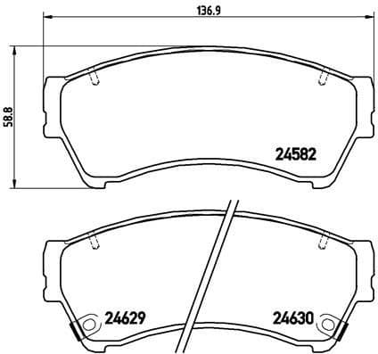 Brake Pad Set, disc brake PRIME LINE P49039