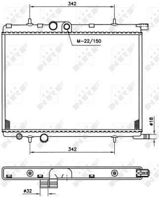 Radiator, engine cooling EASY FIT 519525