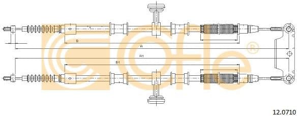 Cable Pull, parking brake 12.0710