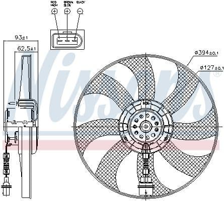 Fan, engine cooling 85549