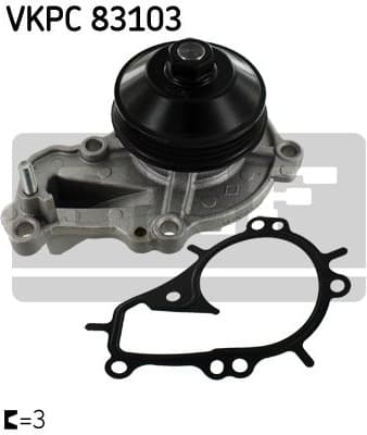 Water Pump, engine cooling VKPC 83103