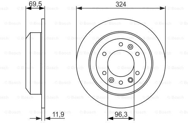 Brake Disc 0986479598
