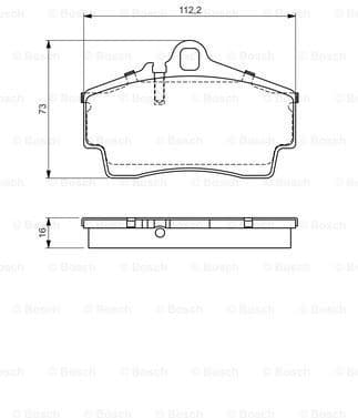 Brake Pad Set, disc brake 0986494265 - image 2