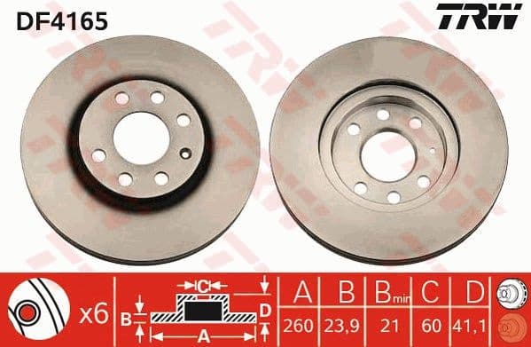 Brake Disc DF4165