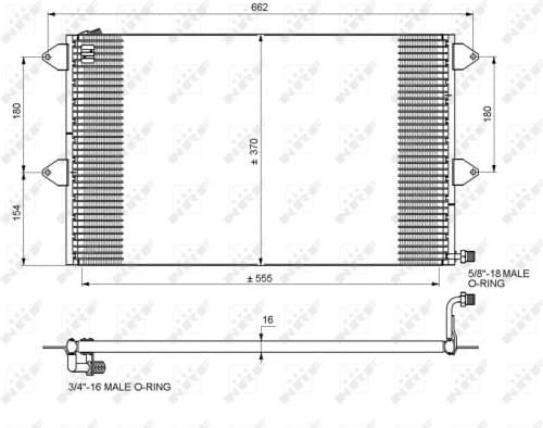 Condenser, air conditioning 35034