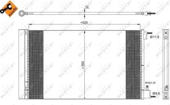 Condenser, air conditioning EASY FIT 35912