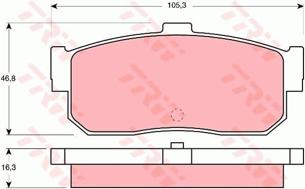 Brake Pad Set, disc brake GDB1172