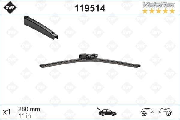 Wiper Blade DAS ORIGINAL REAR 119514