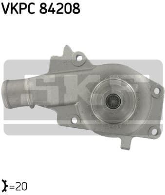 Water Pump, engine cooling VKPC 84208