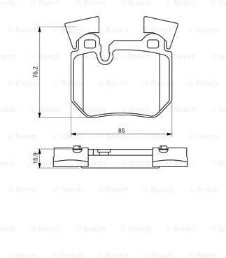 Brake Pad Set, disc brake 0986494421
