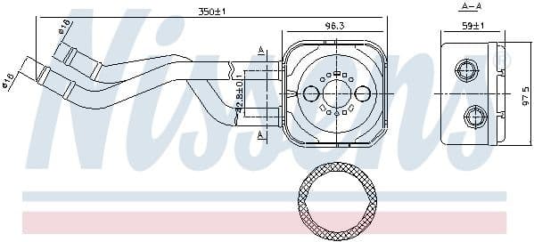 Oil Cooler, engine oil ** FIRST FIT ** 90685