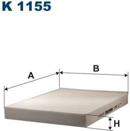 Filter, cabin air K1155