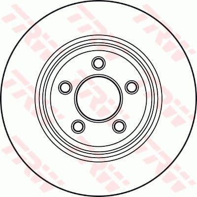 Brake Disc TRW SINGLE DF4907S - image 2