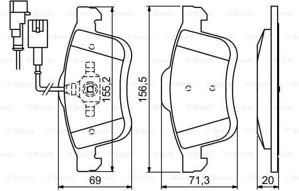 Brake Pad Set, disc brake 0986494453 - image 8