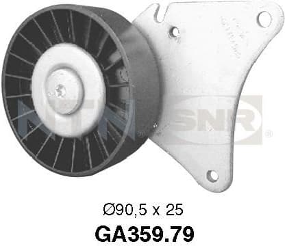 Deflection/Guide Pulley, V-ribbed belt GA359.79
