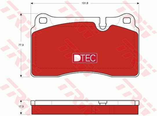 Brake Pad Set, disc brake DTEC COTEC GDB1743DTE
