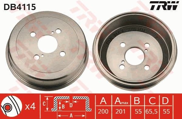 Brake Drum DB4115