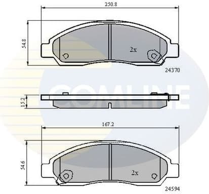 Brake pads front CBP31573