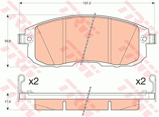 Brake Pad Set, disc brake GDB3616