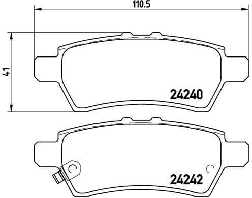 Brake Pad Set, disc brake PRIME LINE P56060