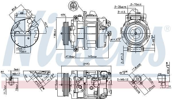 Compressor, air conditioning ** FIRST FIT ** 89359