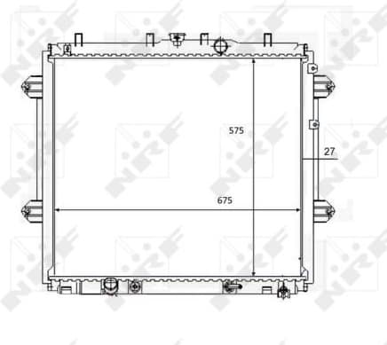 Radiator, engine cooling 59080