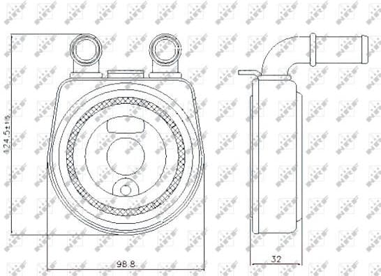 Oil Cooler, engine oil 31249