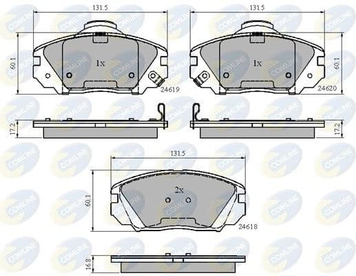 Brake pads front CBP31788