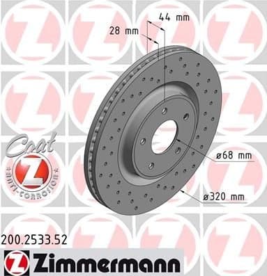 Brake Disc SPORT BRAKE DISC Z 200.2533.52