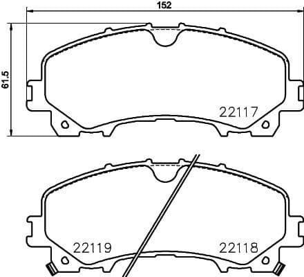 Brake Pad Set, disc brake PRIME LINE P56106