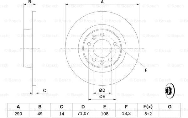 Brake Disc 0986479379 - image 5